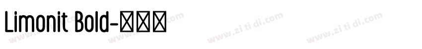 Limonit Bold字体转换